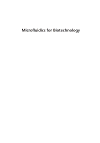 صورة الغلاف: Microfluidics for Biotechnology 1st edition 9781580539616