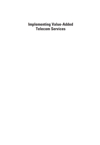 Imagen de portada: Implementing Value-Added Telecom Services 1st edition 9781580539784