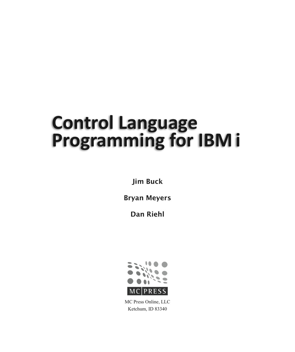 Control Language Programming for IBM i