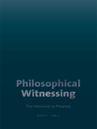 Imagen de portada: Philosophical Witnessing 9781584657415