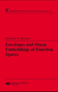 Cover image: Envelopes and Sharp Embeddings of Function Spaces 1st edition 9781584887508