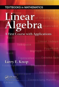 Imagen de portada: Linear Algebra 1st edition 9781584887829