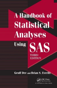 صورة الغلاف: A Handbook of Statistical Analyses using SAS 3rd edition 9781138469396