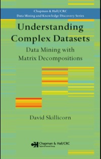 Imagen de portada: Understanding Complex Datasets 1st edition 9781584888321