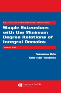 Titelbild: Simple Extensions with the Minimum Degree Relations of Integral Domains 1st edition 9781138401891