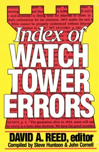 صورة الغلاف: Index of Watchtower Errors 1879 to 1989 9780801077562