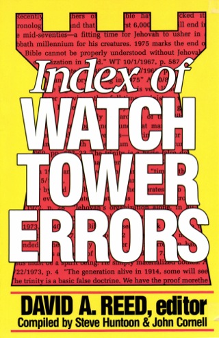 Cover image: Index of Watchtower Errors 1879 to 1989 9780801077562