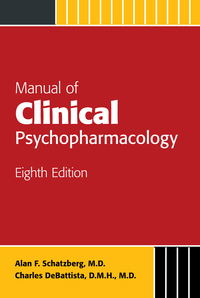 Cover image: Manual of Clinical Psychopharmacology 8th edition 9781585624812