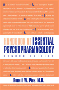 Cover image: Handbook of Essential Psychopharmacology 2nd edition 9781585621682