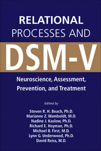 Cover image: Relational Processes and DSM-V 9781585622382