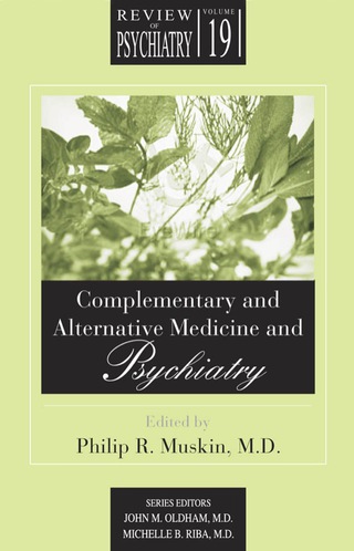 Cover image: Complementary and Alternative Medicine and Psychiatry 9780880481748