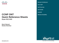 Titelbild: CCNP ONT Quick Reference Sheets 1st edition 9781587053153