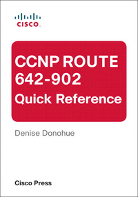 Immagine di copertina: CCNP ROUTE 642-902 Quick Reference 1st edition 9781587140204