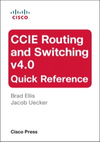 Omslagafbeelding: CCIE Routing and Switching v4.0 Quick Reference 2nd edition 9781587141775