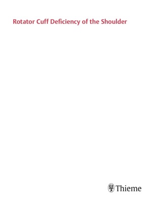 Cover image: Rotator Cuff Deficiency of the Shoulder 1st edition 9781588905062