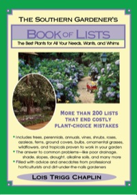 صورة الغلاف: The Southern Gardener's Book Of Lists 9781589792722