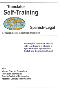 表紙画像: Translator Self-Training--Spanish Legal 9781589797192