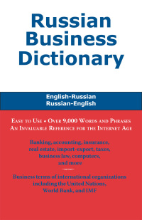 Imagen de portada: Russian Business Dictionary 9781589797239