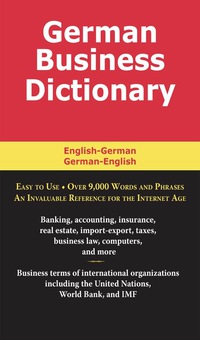 Immagine di copertina: German Business Dictionary 9780884003106