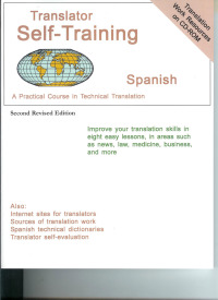 Omslagafbeelding: Translator Self-Training--Spanish 2nd edition 9781589797383