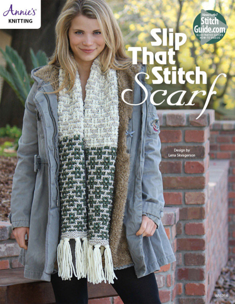 Slip That Stitch Scarf Knit Pattern - FULL INSTANT DOWNLOAD | PDF DOCX EPUB