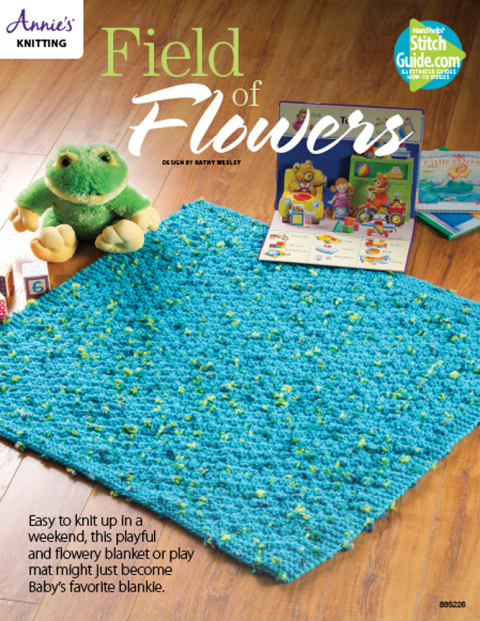 Field of Flowers Baby Blanket Knit Pattern - FULL INSTANT DOWNLOAD | PDF DOCX EPUB
