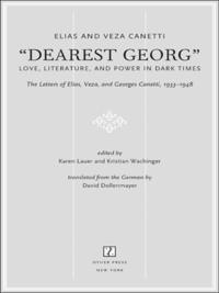 Cover image: "Dearest Georg": Love, Literature, and Power in Dark Times 9781590512975