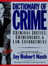Cover image: Dictionary of Crime
