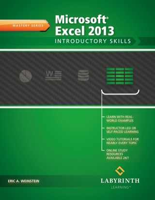 Cover image: Microsoft Excel 2013: Introductory Skills 9781591365211