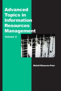 Imagen de portada: Advanced Topics in Information Resources Management, Volume 2 9781591400622