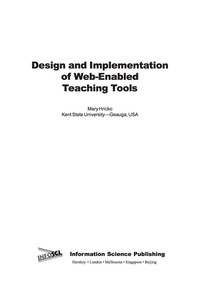 Cover image: Design and Implementation of Web-Enabled Teaching Tools 9781591401070
