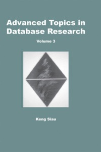Cover image: Advanced Topics in Database Research, Volume 3 9781591402558