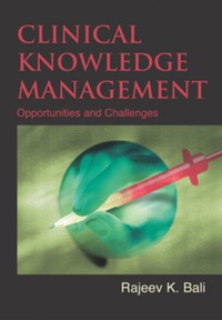 Imagen de portada: Clinical Knowledge Management 9781591403005