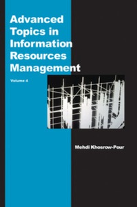 Imagen de portada: Advanced Topics in Information Resources Management, Volume 4 9781591404651