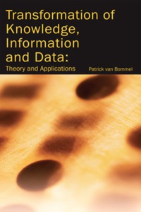 Imagen de portada: Transformation of Knowledge, Information and Data 9781591405276