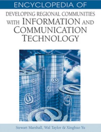 Imagen de portada: Encyclopedia of Developing Regional Communities with Information and Communication Technology 9781591405757