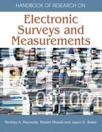 Imagen de portada: Handbook of Research on Electronic Surveys and Measurements 9781591407928