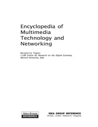 Imagen de portada: Encyclopedia of Multimedia Technology and Networking 9781591405610