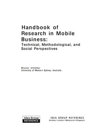 صورة الغلاف: Handbook of Research in Mobile Business 9781591408178