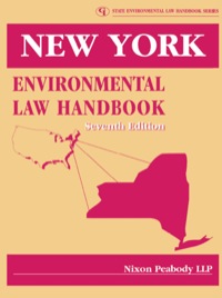Cover image: New York Environmental Law Handbook 7th edition 9780865877320