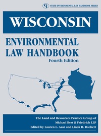 Cover image: Wisconsin Environmental Law Handbook 6th edition 9780865871564