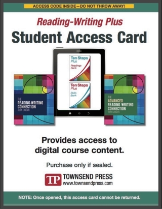 Cover image: Reading-Writing Plus - Student Access (Digital Access), 1 term (10 months) 1st edition 9781591944935