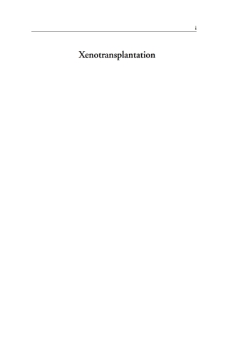 Imagen de portada: Xenotransplantation 1st edition 9780896036741