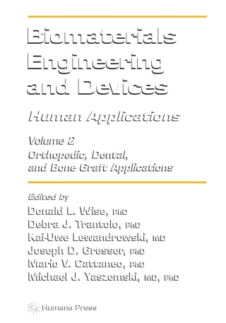Imagen de portada: Biomaterials Engineering and Devices: Human Applications 1st edition 9780896038592