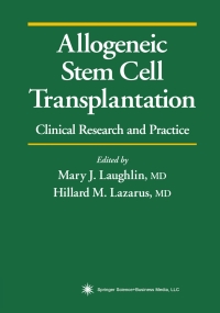 Omslagafbeelding: Allogeneic Stem Cell Transplantation 1st edition 9780896039797