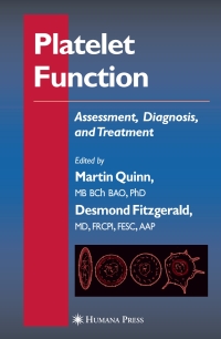 Cover image: Platelet Function 1st edition 9781588292445