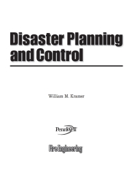 Cover image: Disaster Planning and Control 9781593701895