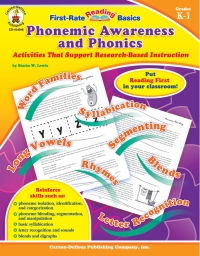 Imagen de portada: Phonemic Awareness and Phonics, Grades K - 1 9781594410482