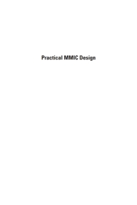 Cover image: Practical MMIC Design 1st edition 9781596930360