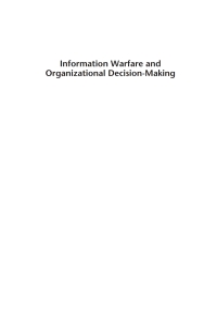 Cover image: Information Warfare and Organizational Decision-Making 1st edition 9781596930797